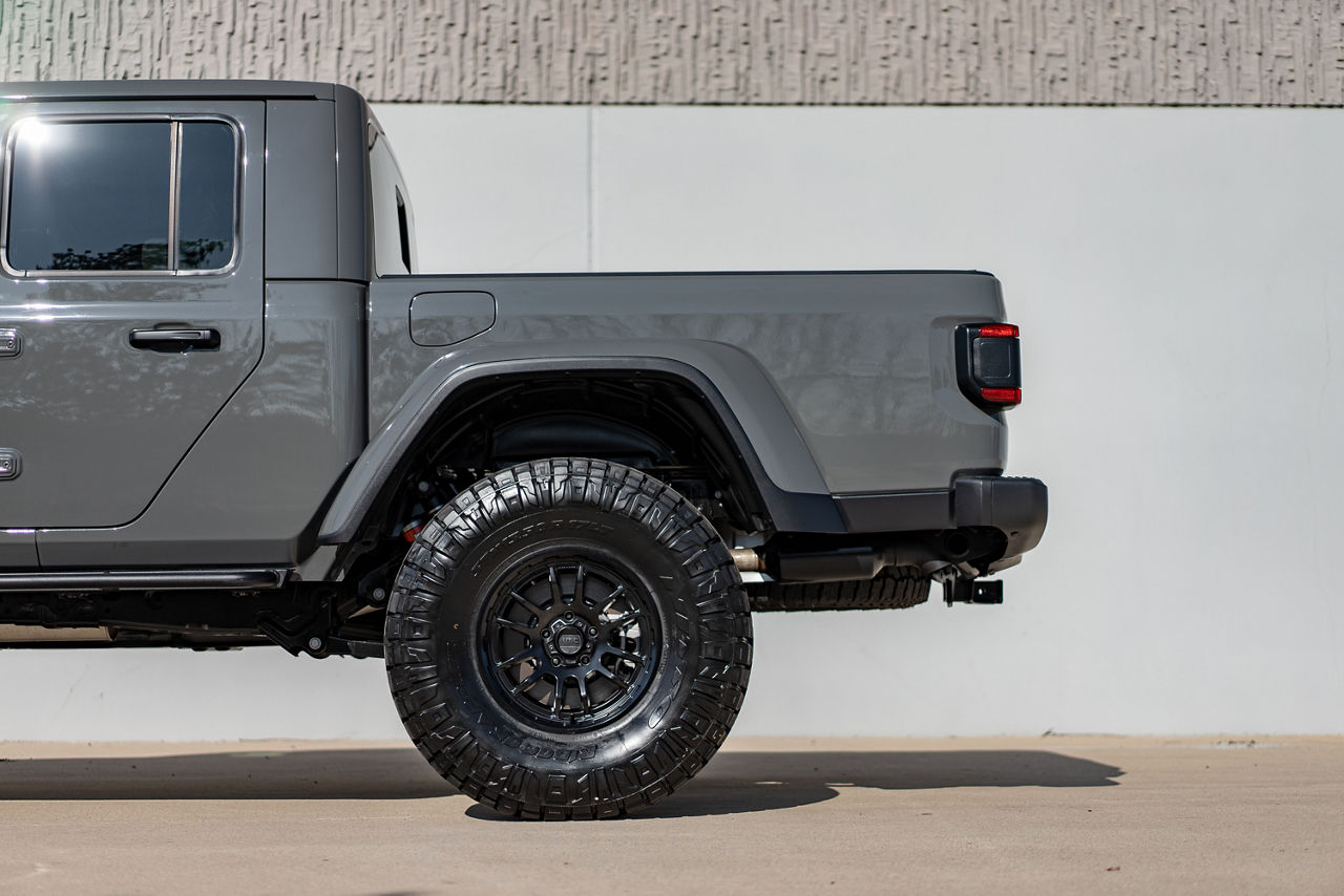 2021 Jeep Gladiator Mojave KMC WRATH Black Wheel Pros